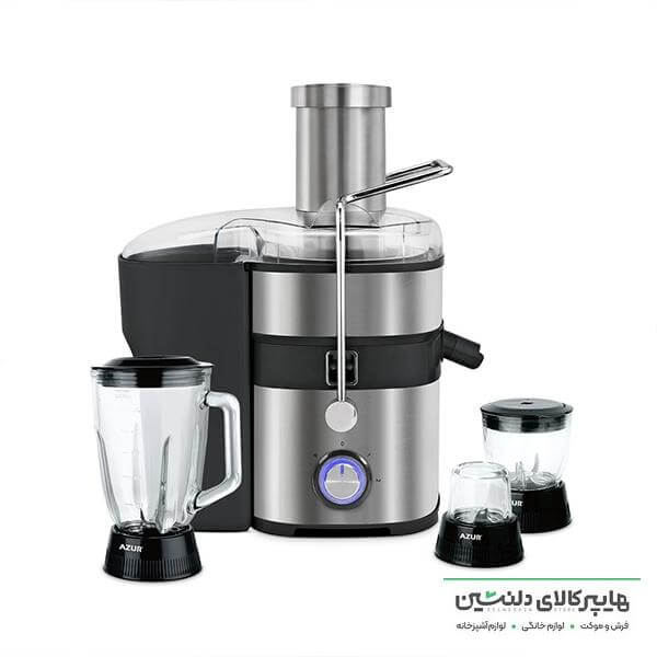 خرید و قیمت آبمیوه گیری 4 کاره آزور مشکی مدل 201