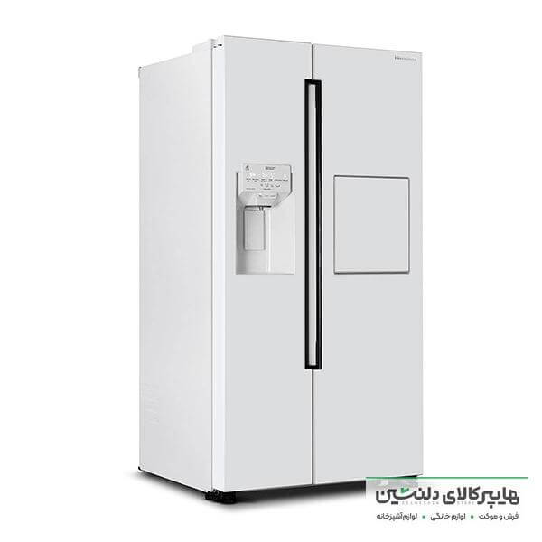 خرید و قیمت یخچال ساید بای ساید هیمالیا مدل گلکسی استیل روشن
