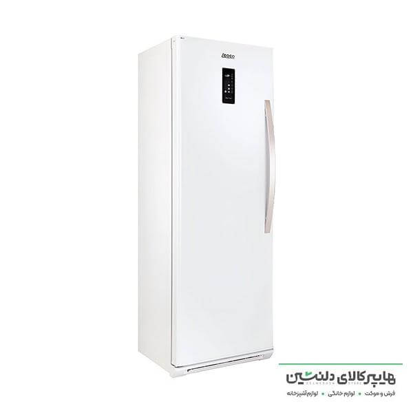 خرید و قیمت فریزر تک لئوکو پرایم 8 کشو یخساز داخل استیل روشن