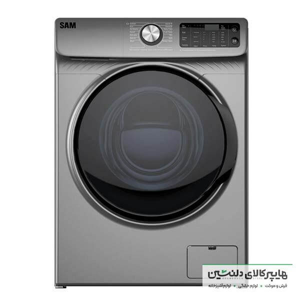 خرید و قیمت لباسشویی 9 کیلویی سام 1400 دور مدل P1480 اینوکس