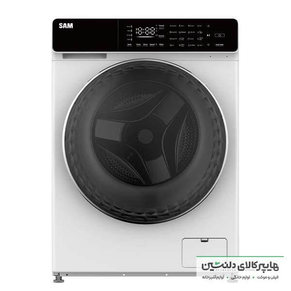 خرید و قیمت لباسشویی 9 کیلویی سام 1400 دور مدل P1485 سفید