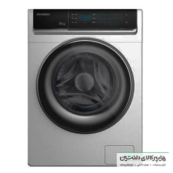 خرید و قیمت لباسشویی اتوماتیک هیوندای مدل HWM8418 S نقره ای