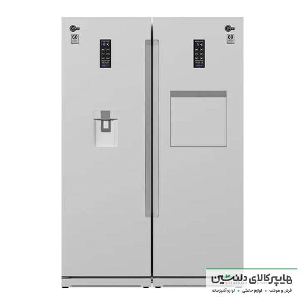خرید و قیمت یخچال فریزر دوقلو کلور عرض 60 اینورتر روسو پلاس