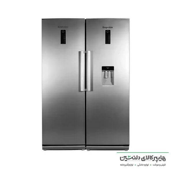خرید و قیمت یخچال فریزر دوقلو دی پوینت نوفراست جدید سیلور 14D5E_I_S