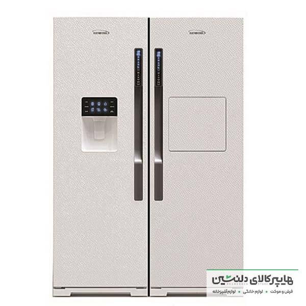 خرید و قیمت یخچال فریزر دوقلو الکترواستیل مدل 21 یخساز اتوماتیک درب بار لمسی