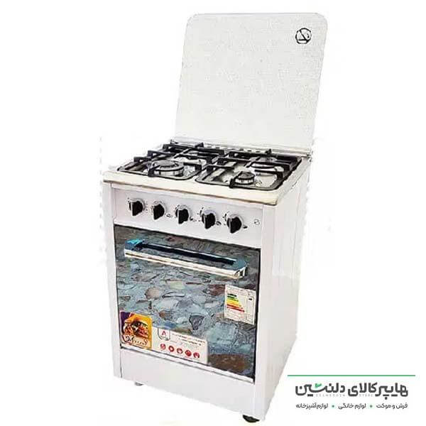 خرید و قیمت اجاق گاز طرح فر 4 شعله استیل مکسان 4000