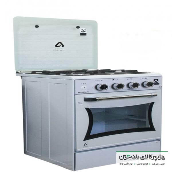 خرید و قیمت اجاق گاز طرح فر 4 شعله بردنا مدل 417S سفید