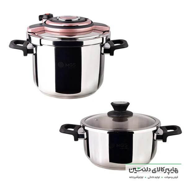 خرید و قیمت زودپز دوقلو 6+4 لیتر ام جی اس مدل 546T