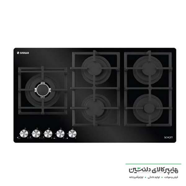 خرید و قیمت اجاق گاز صفحه ای شیشه ای اسنوا 5 شعله SG_19561