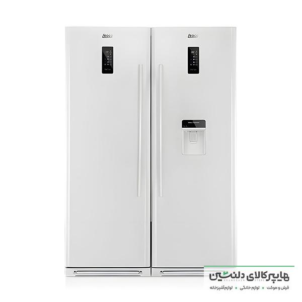 خرید و قیمت یخچال دوقلو لئوکو یخساز اتومات مدل پرفکت سفید
