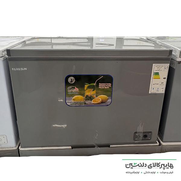 خرید و قیمت فریزر صندوقی فراسان عرض 110 سیلور 340 لیتری