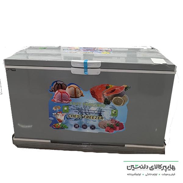 خرید و قیمت فریزر صندوقی میکرو پارس عرض 140 نقره ای