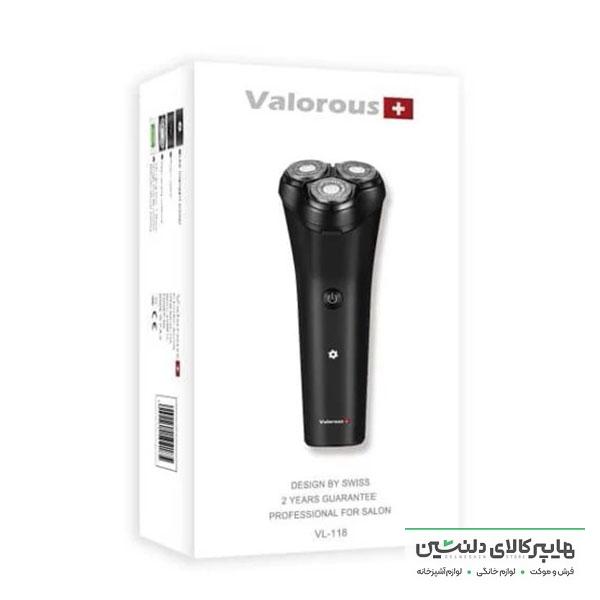 خرید و قیمت ماشین اصلاح والوروس سه تیغ پرقدرت،ضدآب،باطری لیتیوم VL118