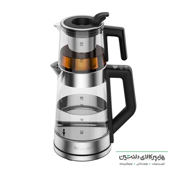 خرید و قیمت چای ساز دیجیتال استیل لمسی دلمونتی DL450